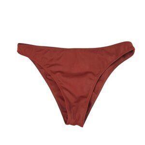 Gooseberry Swim Cheeky Bikini Bottoms, Rusty Brown, Vacation, Resort, Size L